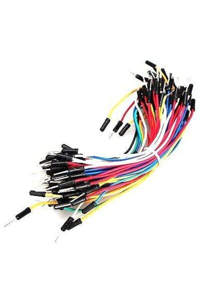 Generic 65 قطعة من أسلاك كابلات التوصيل من ذكر إلى ذكر، لوحة توصيل مرنة بدون ...