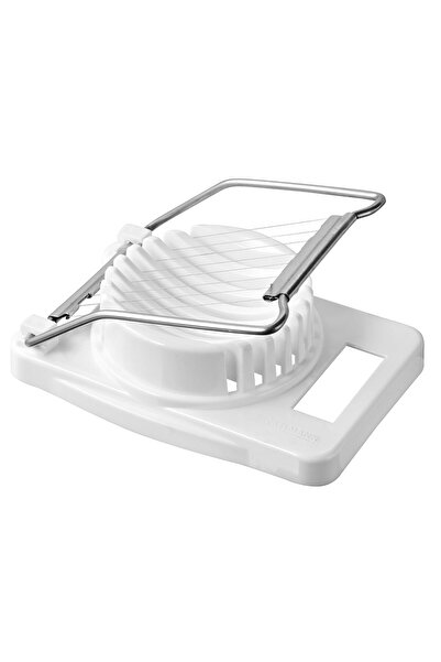 FACKELMANN Egg Slicer 41901, stainless steel + plastic, white