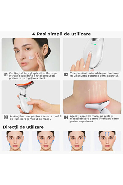 DrKala Device for Reducing Facial Wrinkles and Neck Care, Lifting, Microcirculation Stimulation, EMS