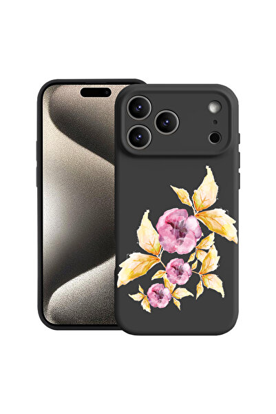 bestcase Carcasă premium din silicon pentru Apple iPhone 17 Pro, flori pastel...