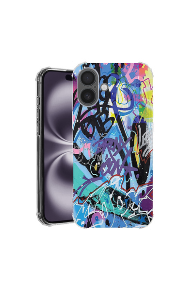 bestcase Carcasă antișoc pentru Apple iPhone 17, Graffiti, 2052024 AS 1184