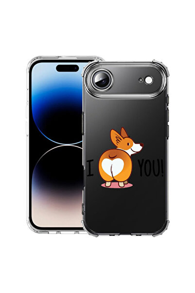 bestcase Carcasă antișoc pentru Apple iPhone 17 Air, Emoji cu cățeluș dulce, ...