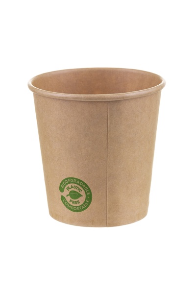 Biodeck Pahare din carton, Kraft, 120 ml, set 25 bucati