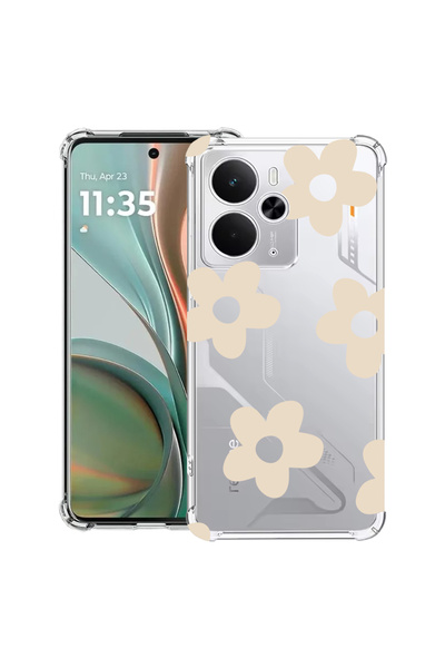 bestcase Carcasă antișoc pentru Realme 14 5G, Retro Daisy, 2052023 AS 1481