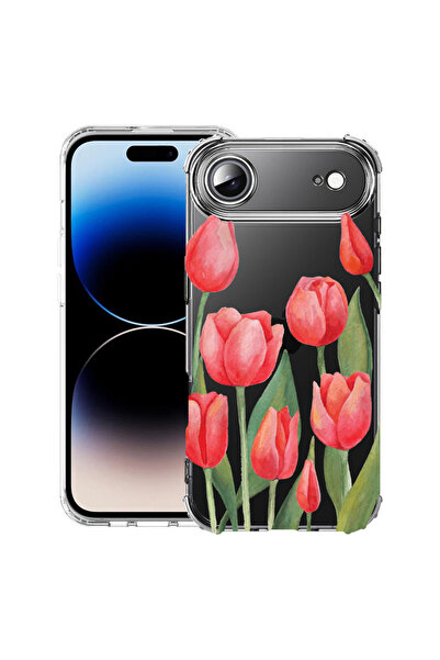bestcase Carcasă antișoc pentru Apple iPhone 17 Air, Lalele roșii, 2052027 AS...