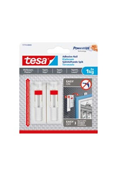 Tesa Cârlig adeziv, transparent, Tesa, 0,2 kg, set de 5 bucăți