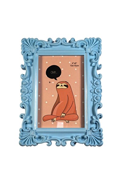 Others Photo Frame DL 2459, Rectangular, 15 x 10 cm, Blue, Plastic