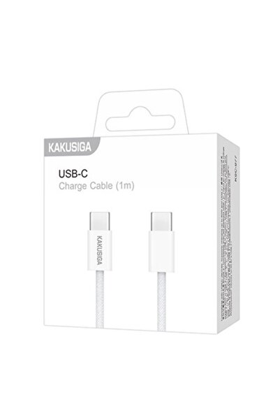 KAKU Cablu Date si Incarcare (KSC-977), USB-C, PD60W, QC3.0, 1m, White