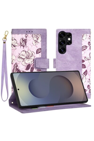 Danex Husă de protecție pentru Samsung Galaxy S25 Ultra, A74, piele, violet Mysterious Plum