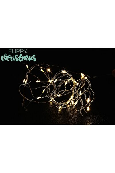 Danex Коледна светлинна инсталация, 1 метър, 10 светодиода, топло бяло, захра...