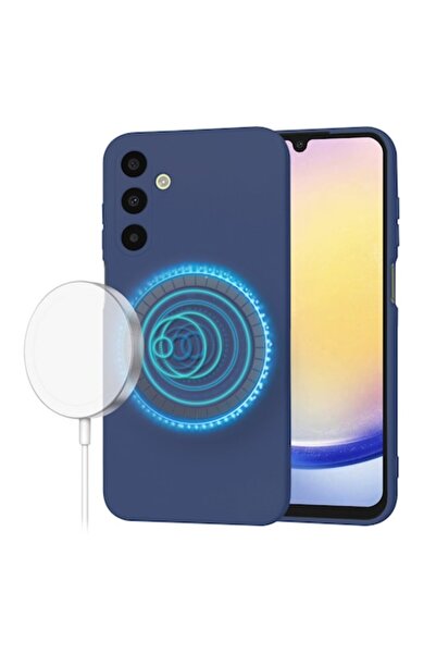 OEM Θήκη τηλεφώνου για Samsung Galaxy A25 5G, V53, καμβάς, μπλε ναυτικό