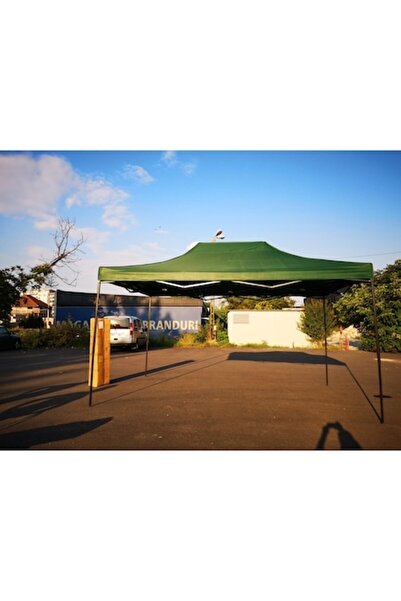 Danex Cort Pavilion 3x4.5m Verde Pliabil Cadru Metal pentru Curte, Gradina, Evenimente