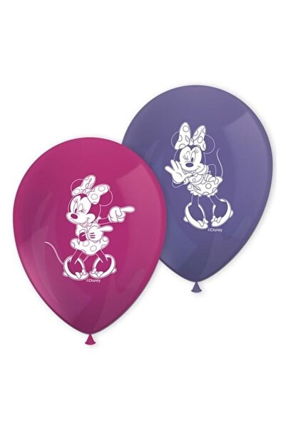 ANTBRO ® Μπαλόνια για πάρτι Ροζ Μωβ Minnie - 28cm, 8 τεμάχια