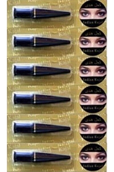 KAJAL BEAUTY Kajal Siyah Eyeliner Hakiki Göz Sürmesi 6 Lı Set