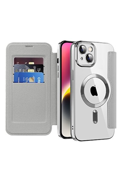 OEM Husa pentru iPhone 14, O36, Piele ecologica, Gray