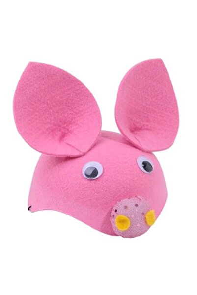 BUR Pălărie de petrecere roz în formă de porc