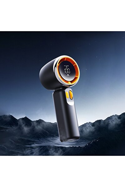 Danex Portable Fan with Rechargeable Battery and Digital Display, B55, Silicon Flex, Deep Dark