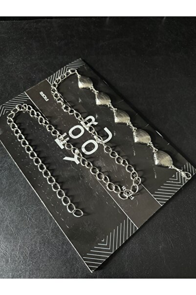 Fiori Seashell Silver Detailed Women's Waist Chain Waist Belt,Dress Belt,Skirt Belt,Pants Belt