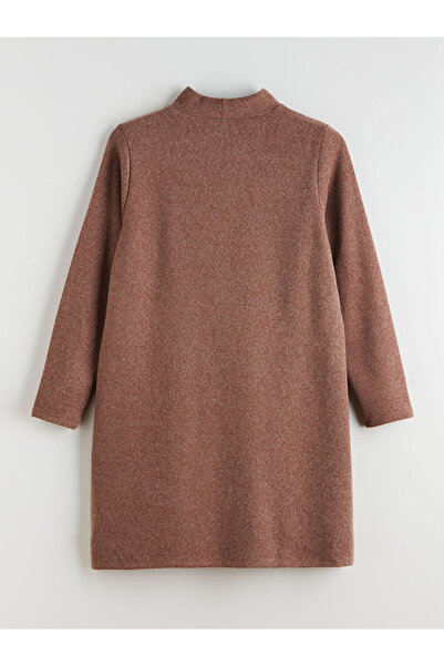 LC Waikiki Büyük Beden Dik Yaka Mini Elbise