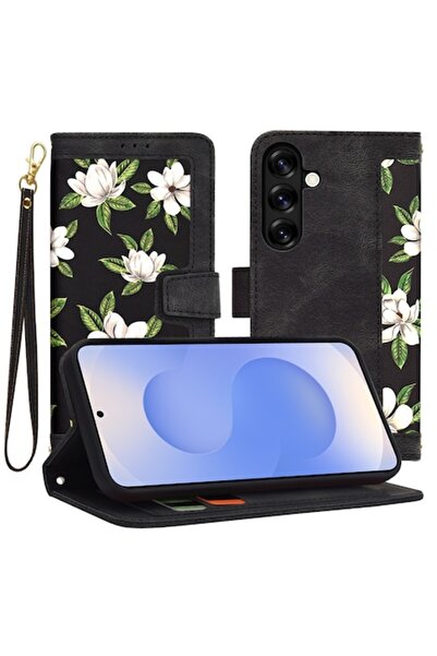 Danex Προστατευτική θήκη για Samsung Galaxy S25, A69, δέρμα, Flowers of the Dawn