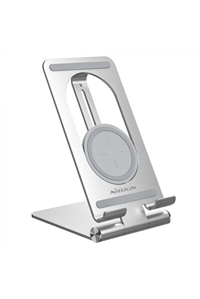 OEM Incarcator Fara Fir Fast Charge 15W, L73, Aluminiu, Argintiu