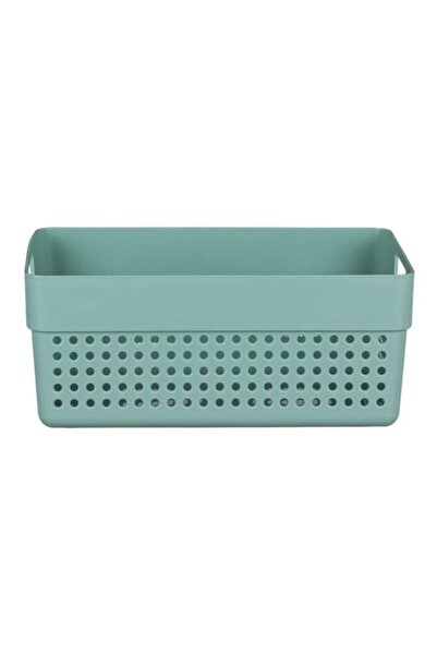 ANTBRO Storage basket Antbro® made of mint green perforated plastic with handles, 23x15x10cm, 3.5l