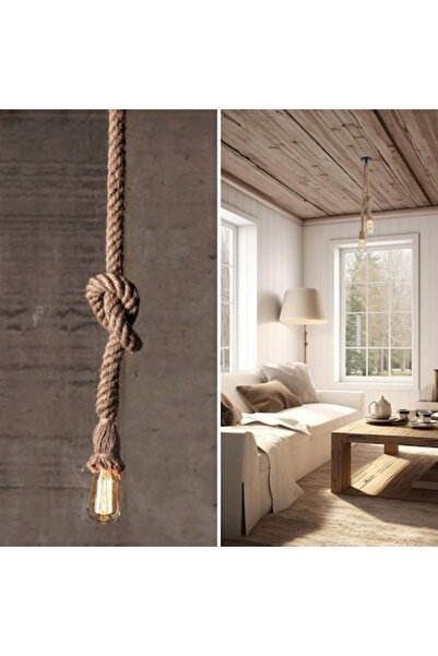 ANTBRO Decorative Pendant Cable with Rope, Vintage Design, 1.5m