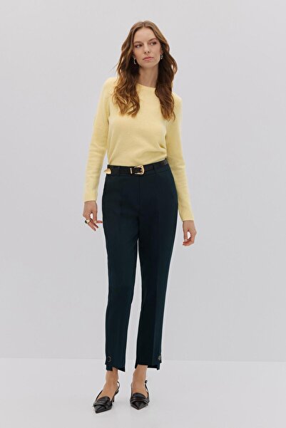 Shn PAÇASI DÜĞME DETAYLI STRAIGHT FIT PANTOLON