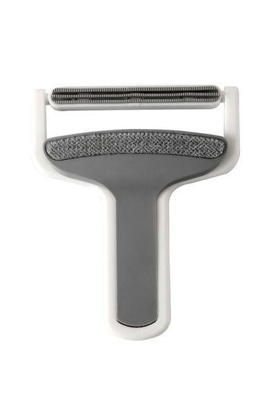 Danex Hair and Lint Removal Brush, 12 x 15 cm, Comfortable Handle, White/Grey
