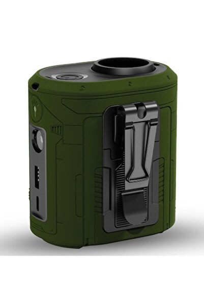 Danex Portable Fan with 5000mAh Battery, 5 Speeds, B37, Silicon Flex, Lucky Green