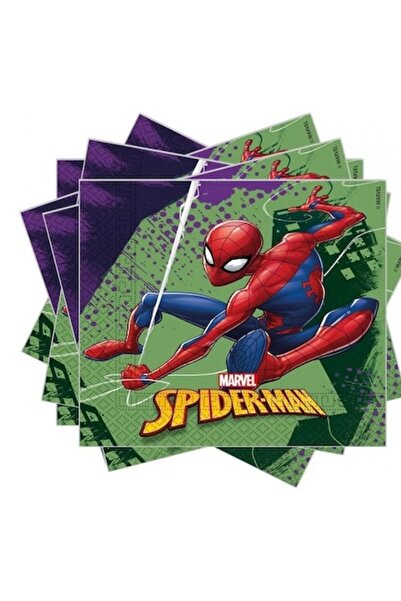 ANTBRO Servetele de Masa Spiderman – 2 Straturi, 33x33 cm, Set 16 bucati