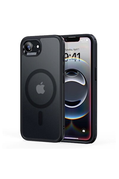 SOFAL Калъф за iPhone 16e D37, полиуретан, матирано черно