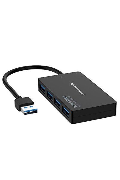 Danex Dongle Hub USB la 4x USB 3.0, L45, Silicon Flex, Deep Dark