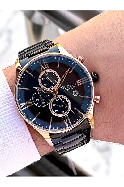 Ferrucci Steel Cord Internal Functions Active 2 Years Warranty Men's Wristwatch+Bracelet F.Fgg233.04