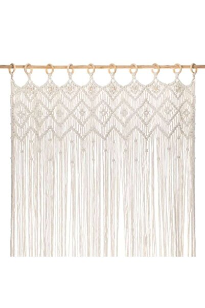 ANTBRO Decorative Curtain Macrame Beige 100x200cm for Doors