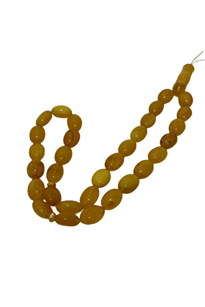 Hasyılmaz Doğal Kaya Damla Kehribar Tesbih 31lik 54,50 Gram