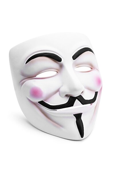 zola Anonymous Vendetta Mask, Zola®, Plastic, Elastic Band, 20x18.5 cm, White