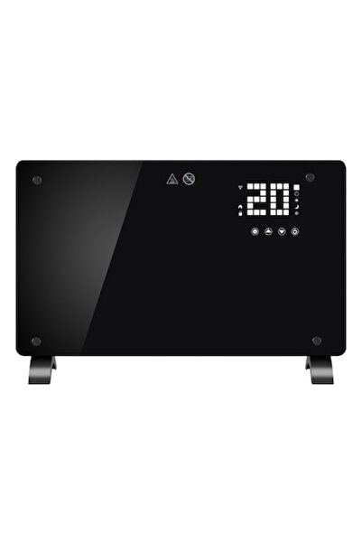 Danex Convector electric, Flippry, 2000W, Wi-Fi, termostat, afișaj LED, ecran tactil, negru