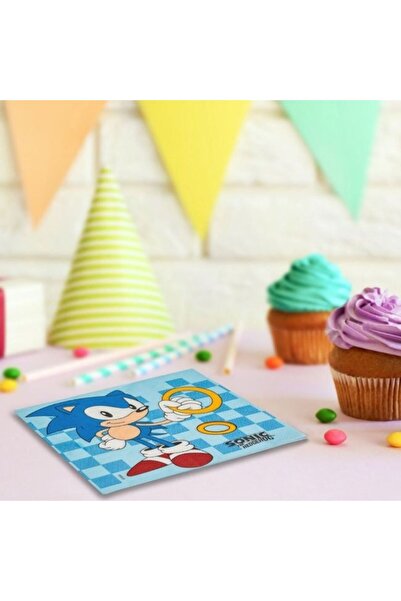 ANTBRO ® Servetele de Masa cu 2 Straturi SONIC – Albastre 33x33cm, Set 12 Bucati