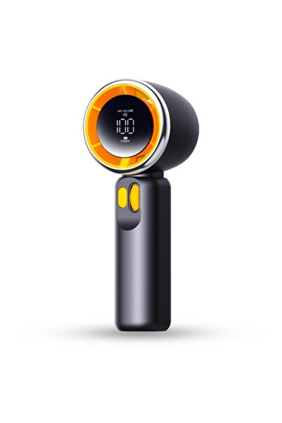 Danex Portable Fan with Rechargeable Battery and Digital Display, B55, Silicon Flex, Deep Dark