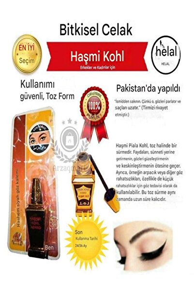 KAJAL BEAUTY Arap Toz Göz Sürmesi Kajal Toz Göz Sürmesi Kohl Siyah Göz Sürmesi