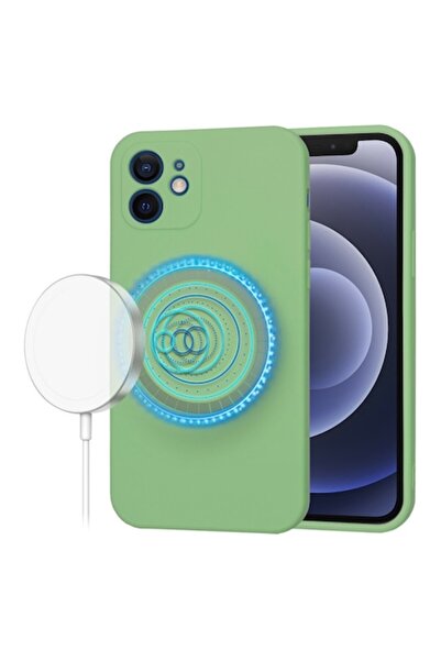 Danex Carcasă de protecție pentru iPhone 12, U62, pânză, verde mentă și noroc