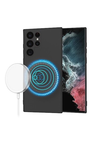 Danex Husa Protectie pentru Samsung Galaxy S22 Ultra 5G, U43, Panza, Deep Dark