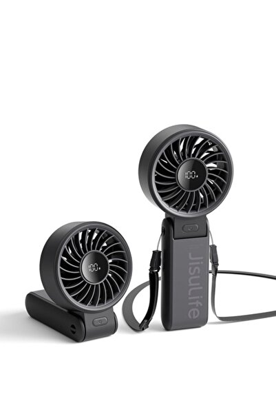 Danex Ventilator Portabil 3600mAh cu Display Digital, B21, Silicon Flex, Deep Dark