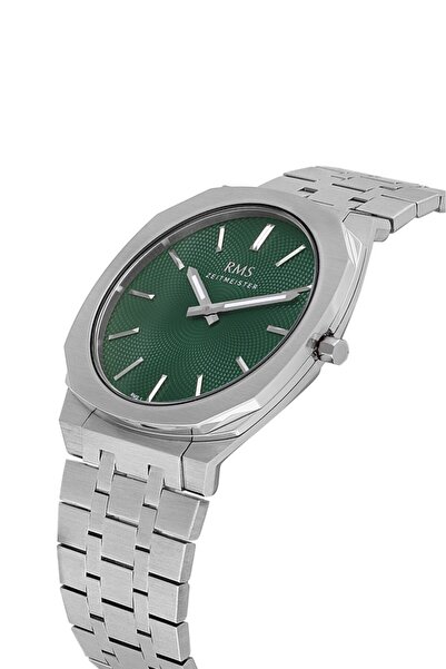 RMS Zeitmeister Rms.1.Ag1612.06 Crystal Glass Steel Band Steel Case 5 Atm Water Resistant Metallic R