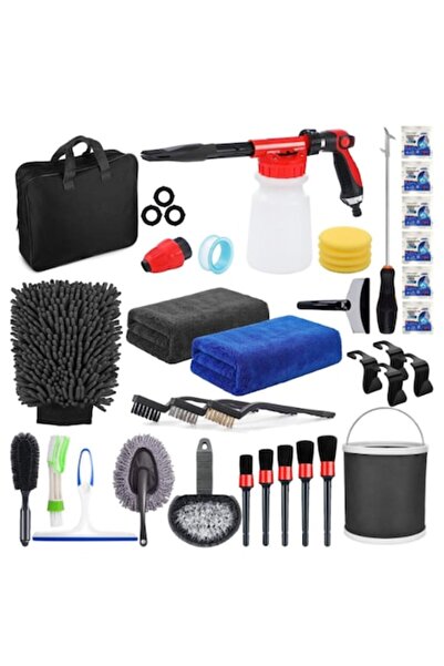 Danex Set 35 Accessories for Car Cleaning, Interior and Exterior, Multicolor