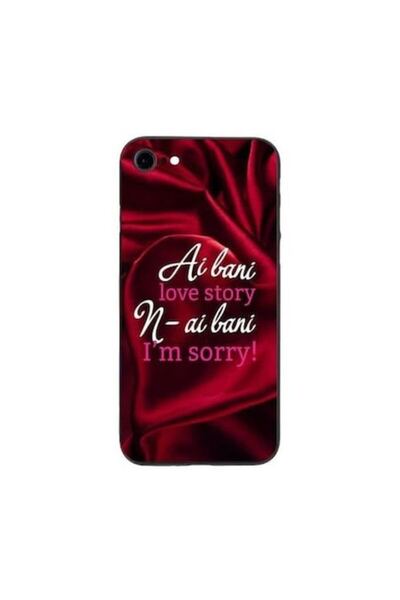 Danex Carcasă pentru Apple iPhone 8, mesaj multicolor cu lup