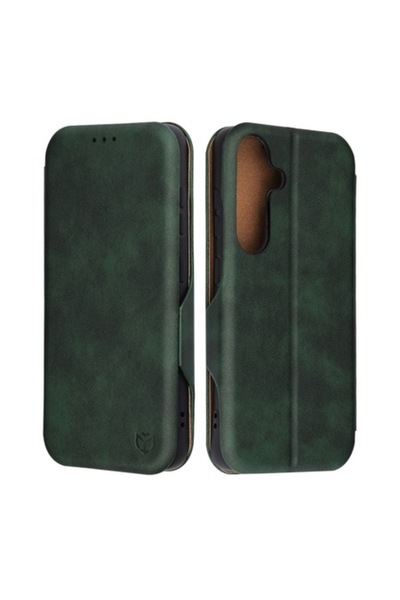 Danex Husă de protecție pentru Samsung Galaxy S25/M35, piele, verde norocos