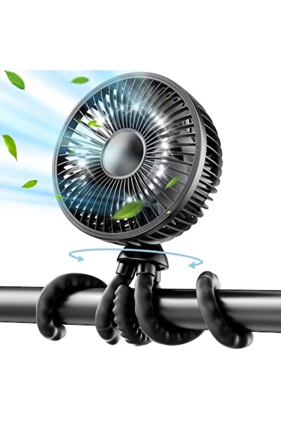 Danex Stroller Fan, 4000mAh, Y33, Silicon Flex, Deep Dark