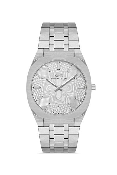 RMS Zeitmeister Rms.1.Ag1612.01 Crystal Glass Steel Band Steel Case 5 Atm Water Resistant Metallic R